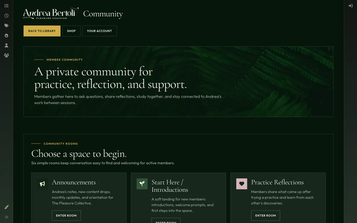The members’ community